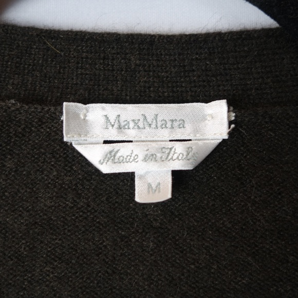 MaxMara Wool & Angora Rabbit Hair Cardigan Sweater Made In Italy, Size Medium - Picture 6 of 9